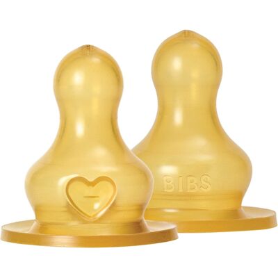 BIBS Flaschensauger aus Latex 2er-Pack Mittlerer Fluss (2+ Monate) BIBS Flaschensauger aus Latex 2er-Pack Mittlerer Fluss (2+ Monate)