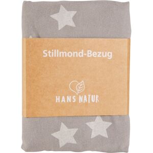 HANS NATUR Stillkissenbezug für Stillmond Bio-Baumwolle Sterne grau Maße 60 x 60 cm