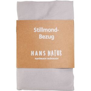 HANS NATUR Stillkissenbezug für Stillmond Bio-Baumwolle grau Maße 60 x 60 cm