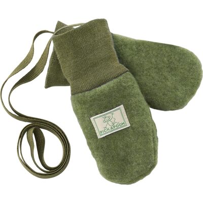 Pickapooh Baby und Kinder Fäustlinge Bio-Schurwolle Fleece moos Gr. 1 (bis 9 Monate) Pickapooh Baby und Kinder Fäustlinge Bio-Schurwolle Fleece moos Gr. 1 (bis 9 Monate)