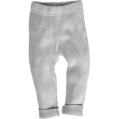 HANS NATUR Baby und Kinder Leggings Bio-Baumwolle Strick hellgrau melange Gr.74/80 HANS NATUR Baby und Kinder Leggings Bio-Baumwolle Strick hellgrau melange Gr.74/80