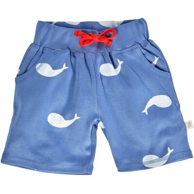HANS NATUR Kinder Shorts Bio-Baumwolle Wal blau Gr.86/92 HANS NATUR Kinder Shorts Bio-Baumwolle Wal blau Gr.86/92