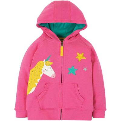 Frugi Kinder Sweatjacke mit Kapuze Einhorn Gr.4 (12-18 Monate) Frugi Kinder Sweatjacke mit Kapuze Einhorn Gr.4 (12-18 Monate)