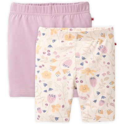 People Wear Organic 2er-Pack Radlerhose dunkelmalve mix Gr. 122/128 People Wear Organic 2er-Pack Radlerhose dunkelmalve mix Gr. 122/128