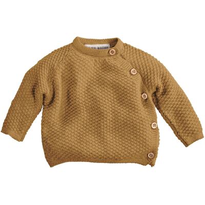 HANS NATUR Baby Jacke Schlüttli Bio-Baumwolle Strick curry Gr.74/80 HANS NATUR Baby Jacke Schlüttli Bio-Baumwolle Strick curry Gr.74/80