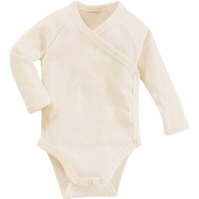 HANS NATUR Baby Wickelbody Langarm Bio Baumwolle "pure basic" Gr. 62/68 HANS NATUR Baby Wickelbody Langarm Bio Baumwolle "pure basic" Gr. 62/68
