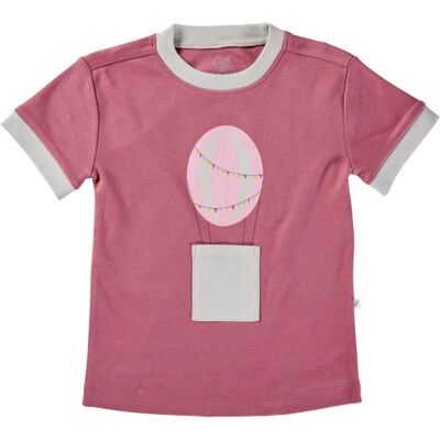 HANS NATUR Kinder T-Shirt Bio-Baumwolle Heißluftballon beere Gr.86/92 HANS NATUR Kinder T-Shirt Bio-Baumwolle Heißluftballon beere Gr.86/92