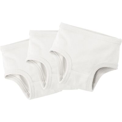 HANS NATUR Mädchen Slip Bio-Baumwolle 3er Set off white Gr. 98/104 HANS NATUR Mädchen Slip Bio-Baumwolle 3er Set off white Gr. 98/104