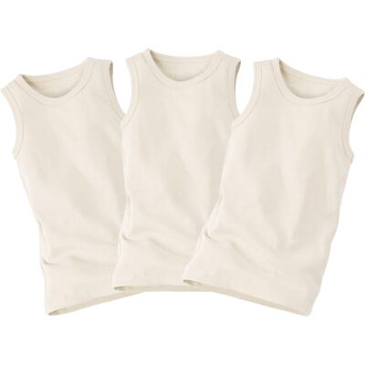 HANS NATUR Baby und Kinder Unterhemd Bio-Baumwolle 3er Set "pure basic" Gr.110/116 HANS NATUR Baby und Kinder Unterhemd Bio-Baumwolle 3er Set "pure basic" Gr.110/116