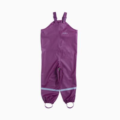 BMS Kinder Buddelhose Regenhose mit Latz Räuberwald SoftSkin purple Gr.92 BMS Kinder Buddelhose Regenhose mit Latz Räuberwald SoftSkin purple Gr.92