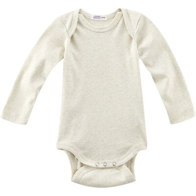 Living Crafts Baby Body Langarm Bio-Baumwolle beige-melange Gr. 62/68 Living Crafts Baby Body Langarm Bio-Baumwolle beige-melange Gr. 62/68