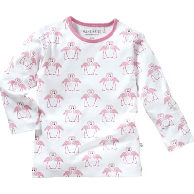 HANS NATUR Kinder Unterhemd Langarm Bio-Baumwolle Flamingo Gr. 110/116 HANS NATUR Kinder Unterhemd Langarm Bio-Baumwolle Flamingo Gr. 110/116