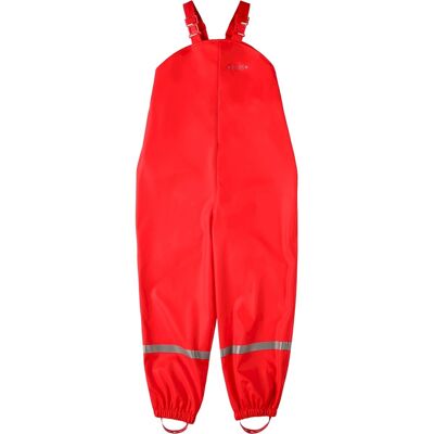 BMS Kinder Buddelhose Regenhose mit Latz Räuberwald SoftSkin rot Gr.98 BMS Kinder Buddelhose Regenhose mit Latz Räuberwald SoftSkin rot Gr.98