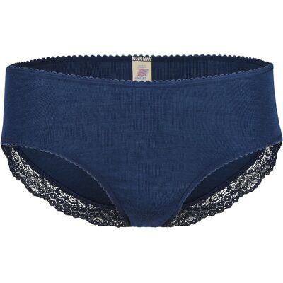 Engel Natur Damen Slip mit Spitze Wolle Seide marine Gr. 42/44 Engel Natur Damen Slip mit Spitze Wolle Seide marine Gr. 42/44