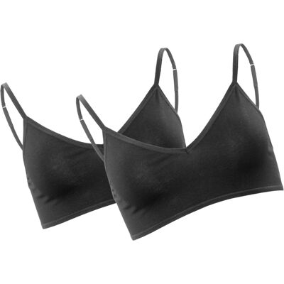 Living Crafts Bustier "Tamilla", 2er-Pack, black Gr. S Living Crafts Bustier "Tamilla", 2er-Pack, black Gr. S