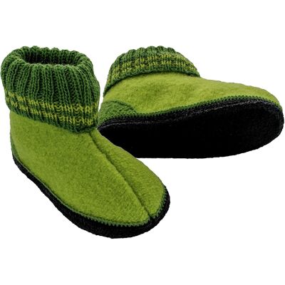 HANS NATUR Kinder Hausschuhe Hüttenschuhe grün Gr.24 HANS NATUR Kinder Hausschuhe Hüttenschuhe grün Gr.24