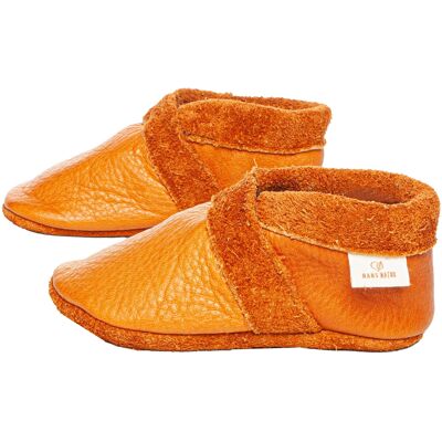 HANS NATUR Baby und Kinder Hausschuhe Krabbelschuhe Ecopell Leder terra Gr. 24/25 HANS NATUR Baby und Kinder Hausschuhe Krabbelschuhe Ecopell Leder terra Gr. 24/25