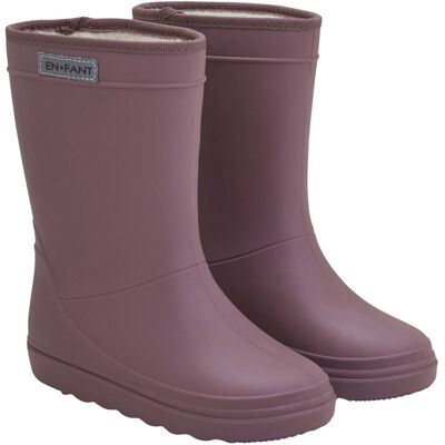 En Fant Kinder Thermo Gummistiefel mit Schurwoll-Fell rose taupe Gr. 23 En Fant Kinder Thermo Gummistiefel mit Schurwoll-Fell rose taupe Gr. 23
