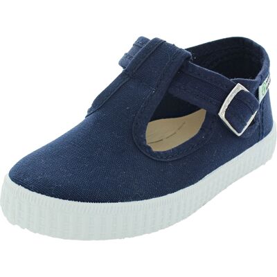 Natural World Kinder Schuhe Ballerinas mit Riemchen und Druckknopf marine Gr.24 Natural World Kinder Schuhe Ballerinas mit Riemchen und Druckknopf marine Gr.24