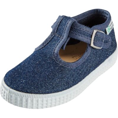 Natural World Kinder Schuhe Ballerinas mit Riemchen und Druckknopf jeans Gr.21 Natural World Kinder Schuhe Ballerinas mit Riemchen und Druckknopf jeans Gr.21