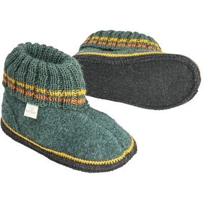 HANS NATUR Kinder Hausschuhe Hüttenschuhe ocean-gelb Gr.28 HANS NATUR Kinder Hausschuhe Hüttenschuhe ocean-gelb Gr.28