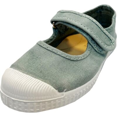 Natural World Kinder Schuhe Ballerinas mit Kappe und Klettverschluss aqua Gr.27 Natural World Kinder Schuhe Ballerinas mit Kappe und Klettverschluss aqua Gr.27