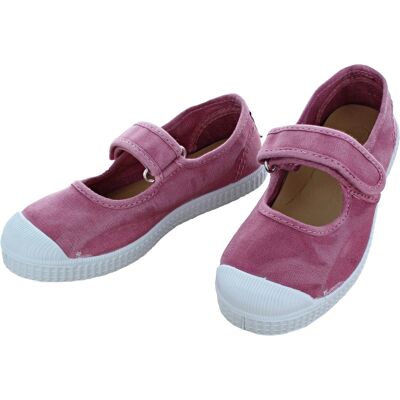 Natural World Kinder Schuhe Ballerinas mit Kappe und Klettverschluss rosa Gr.26 Natural World Kinder Schuhe Ballerinas mit Kappe und Klettverschluss rosa Gr.26