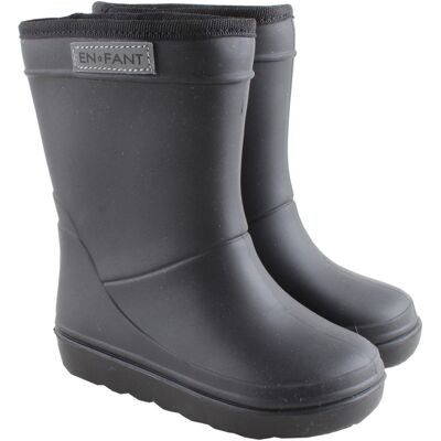 En Fant Kinder Thermo Gummistiefel mit Schurwoll-Fell schwarz Gr.24 En Fant Kinder Thermo Gummistiefel mit Schurwoll-Fell schwarz Gr.24