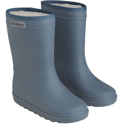 En Fant Kinder Thermo Gummistiefel mit Schurwoll-Fell dark slate Gr.27 En Fant Kinder Thermo Gummistiefel mit Schurwoll-Fell dark slate Gr.27