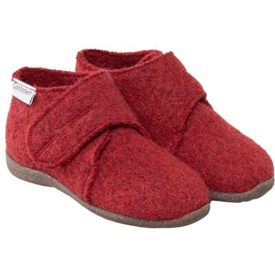 Gottstein Kinder Hausschuhe Wollwalk Gummi-Kork Sohle rot-melange Gr.23 Gottstein Kinder Hausschuhe Wollwalk Gummi-Kork Sohle rot-melange Gr.23