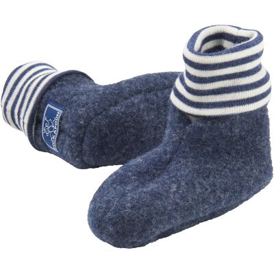 Pickapooh Babyschuhe Krabbelschuhe Bio-Schurwoll-Fleece marine Gr.3 (6-9 Monate) Pickapooh Babyschuhe Krabbelschuhe Bio-Schurwoll-Fleece marine Gr.3 (6-9 Monate)