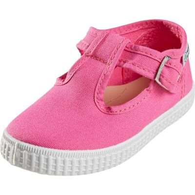 Natural World Kinder Schuhe Ballerinas mit Riemchen und Druckknopf fuchsie Gr.24 Natural World Kinder Schuhe Ballerinas mit Riemchen und Druckknopf fuchsie Gr.24