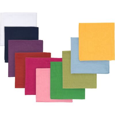 HANS NATUR Spieltücher im 10er Set, 115 x 105 cm bunt HANS NATUR Spieltücher im 10er Set, 115 x 105 cm bunt