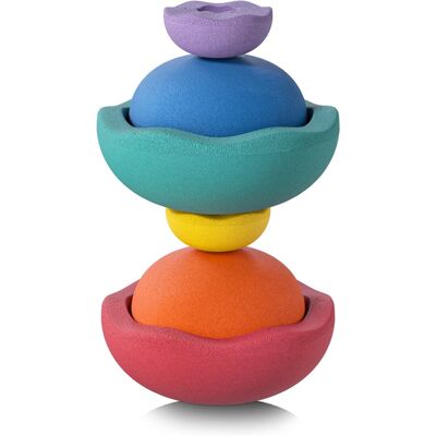 Stapelstein Rainbow Classic - Balancetrainer Set of 6 Stapelstein Rainbow Classic - Balancetrainer Set of 6
