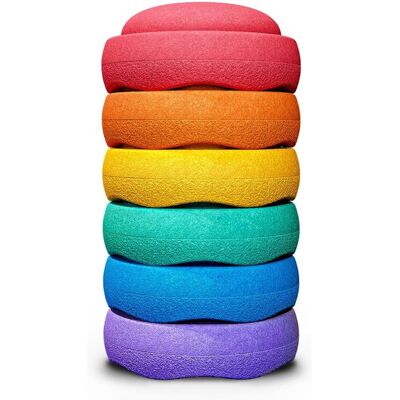 Stapelstein Mini Regenbogen-Set mit 6 Stück Stapelstein Mini Regenbogen-Set mit 6 Stück