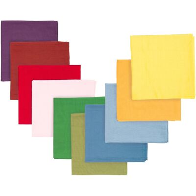 HANS NATUR Spieltücher im 10er Set, 115 x 105 cm Herbstfarben HANS NATUR Spieltücher im 10er Set, 115 x 105 cm Herbstfarben