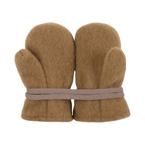 PURE PURE by Bauer Baby Handschuhe Fäustlinge Bio-Merinowolle Fleece ermine Gr.1 (6-12 Monate)