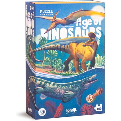 Londji Dinosaurier Puzzle - 100 Teile für Kinder 5-8 Londji Dinosaurier Puzzle - 100 Teile für Kinder 5-8
