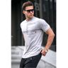 Madmext Graues T-shirt Mit Aufgedruckter Tasche für Herren - XL