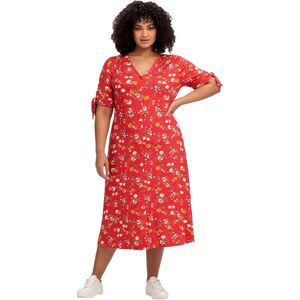 Sheego Kleid Rot Jerseykleid für Damen - 56