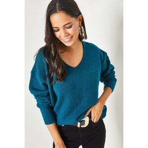 Olalook Pullover Blau Regular Fit für Damen - One Size