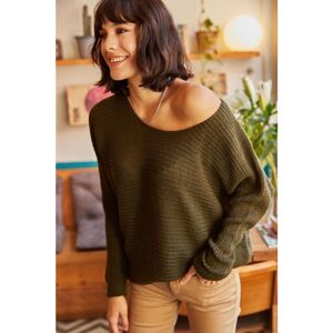 Olalook Pullover Khaki Regular Fit für Damen - One Size