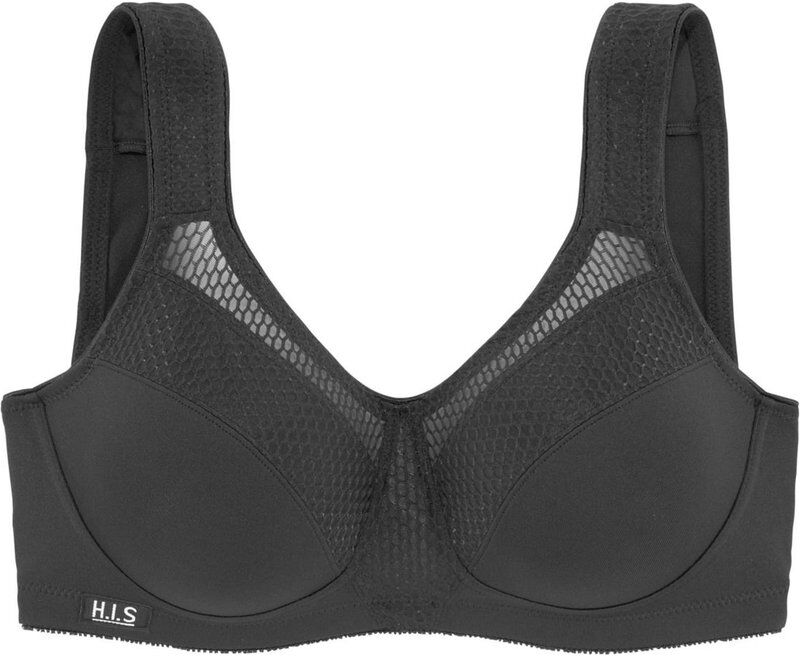 HIS Sport-bh Schwarz Unifarben für Damen - 105B