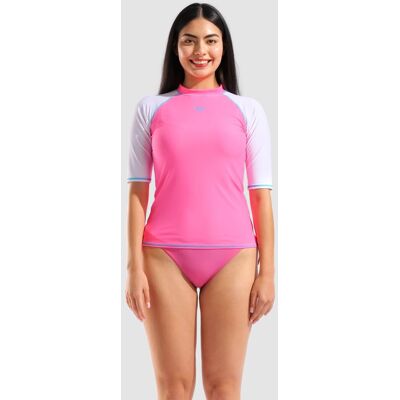 arena UV-Schutz Shirt / Rash Guard - Damen - shocking pink-white - female - shocking pink-white - XL arena UV-Schutz Shirt / Rash Guard - Damen - shocking pink-white - female - shocking pink-white - XL