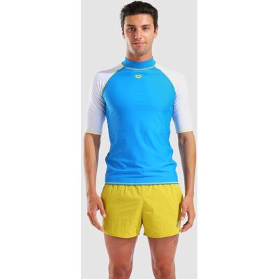 arena UV-Schutz Shirt / Rash Guard - Herren - turquoise-white - male - turquoise-white - XL arena UV-Schutz Shirt / Rash Guard - Herren - turquoise-white - male - turquoise-white - XL