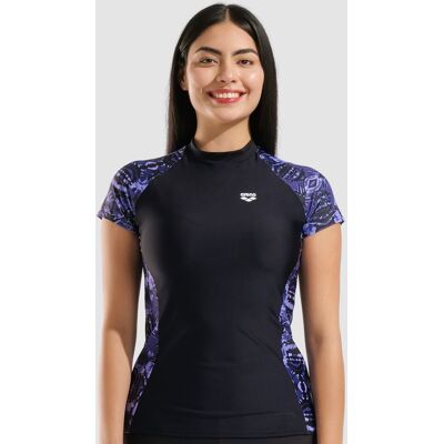 arena UV-Schutz Shirt / Rash Guard - Damen - black-batik - female - black-batik - L arena UV-Schutz Shirt / Rash Guard - Damen - black-batik - female - black-batik - L