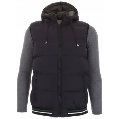 Ital-Design Weste für Herren in Schwarz und Olive Ital-Design Weste für Herren in Schwarz und Olive
