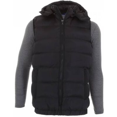 Ital-Design Weste für Herren in Schwarz und Orange Ital-Design Weste für Herren in Schwarz und Orange