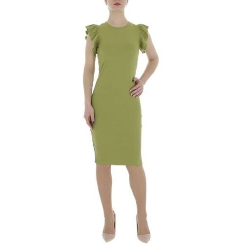 Ital-Design Stretchkleid für Damen in Grün