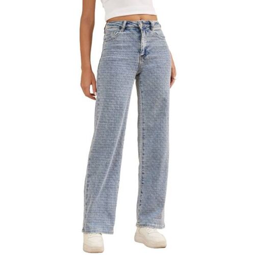 Ital-Design Straight Leg Jeans für Damen in Hellblau